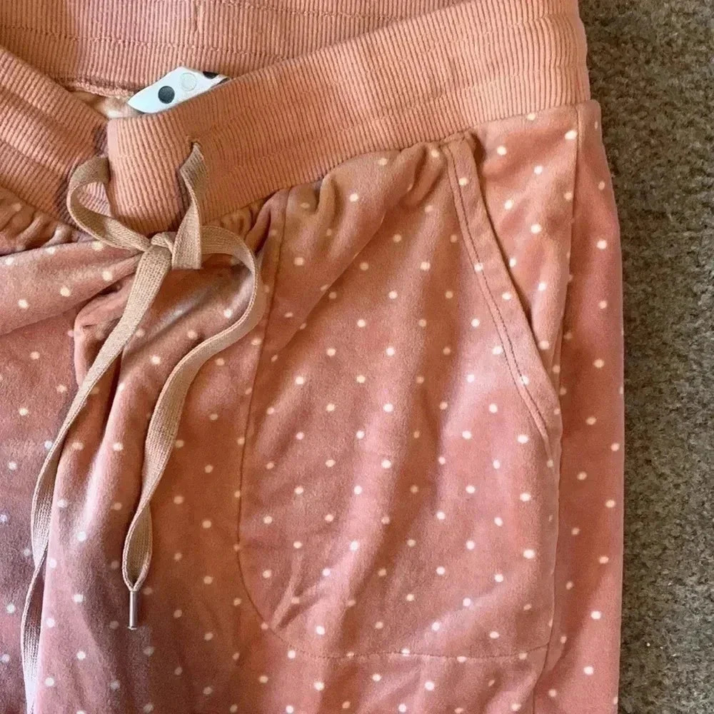 Three Dots Polka Dot Pastel Pink Pajama Pants Size Small - Picture 6 of 7
